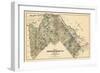 1877, Aroostook County Map, Maine, United States-null-Framed Giclee Print