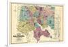 1877, Baltimore City Map 1877, Maryland, United States-null-Framed Giclee Print