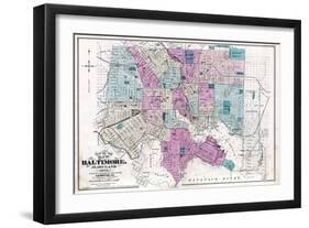 1877, Baltimore City, Maryland, United States-null-Framed Giclee Print