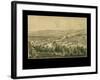 1877, Bethlehem Bird's Eye View, Pennsylvania, United States-null-Framed Giclee Print