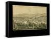 1877, Bethlehem Bird's Eye View, Pennsylvania, United States-null-Framed Stretched Canvas