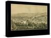1877, Bethlehem Bird's Eye View, Pennsylvania, United States-null-Stretched Canvas