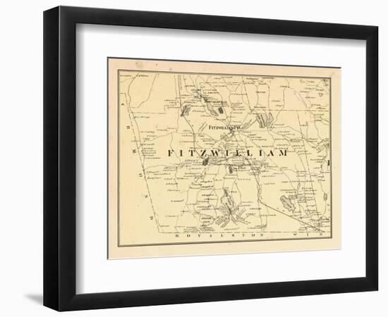 1877, Fitzwilliam Township, Bokerville, Sip Pond, South Pond, New Hampshire, United States-null-Framed Premium Giclee Print