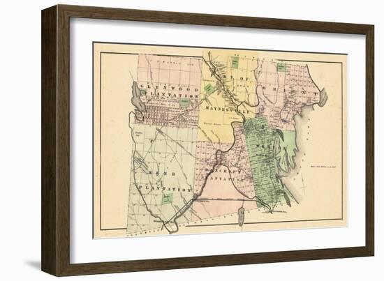 1877, Glenwood Plantation, Haynesville, Orient, Reed Plantation, Bancroft Plantation-null-Framed Giclee Print