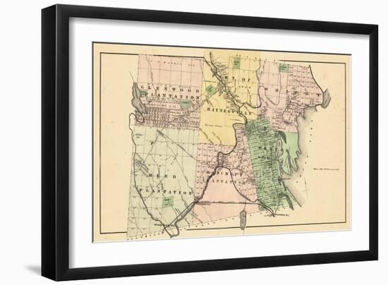 1877, Glenwood Plantation, Haynesville, Orient, Reed Plantation, Bancroft Plantation-null-Framed Giclee Print