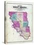 1877, Holt County Outline Map, Missouri, United States-null-Stretched Canvas