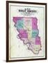 1877, Holt County Outline Map, Missouri, United States-null-Framed Premium Giclee Print