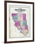 1877, Holt County Outline Map, Missouri, United States-null-Framed Giclee Print