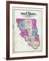 1877, Holt County Outline Map, Missouri, United States-null-Framed Giclee Print