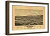 1877 Los Angeles Map-N. Harbick-Framed Premium Giclee Print