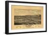 1877 Los Angeles Map-N. Harbick-Framed Premium Giclee Print