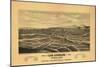 1877 Los Angeles Map-N. Harbick-Mounted Premium Giclee Print