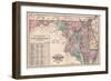 1877, Maryland and Delaware Railroad Map 1877, Maryland, United States-null-Framed Giclee Print