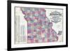 1877, Missouri State Map, Missouri, United States-null-Framed Giclee Print