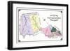 1877, Passaic County Outline Map, New Jersey, United States-null-Framed Giclee Print