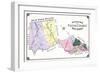 1877, Passaic County Outline Map, New Jersey, United States-null-Framed Giclee Print