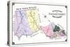 1877, Passaic County Outline Map, New Jersey, United States-null-Stretched Canvas