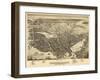 1877, Portsmouth Bird's Eye View, New Hampshire, United States-null-Framed Giclee Print