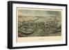 1877, Quincy Bird's Eye View, Massachusetts, United States-null-Framed Giclee Print