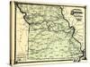 1877, State Map, Missouri, United States-null-Stretched Canvas