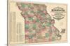 1877, State Map, Missouri, United States-null-Stretched Canvas