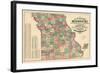 1877, State Map, Missouri, United States-null-Framed Giclee Print