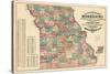 1877, State Map, Missouri, United States-null-Stretched Canvas