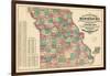 1877, State Map, Missouri, United States-null-Framed Giclee Print