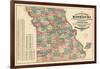 1877, State Map, Missouri, United States-null-Framed Giclee Print