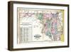 1877, State Map of Maryland - Delaware - D.C., Maryland, United States-null-Framed Premium Giclee Print