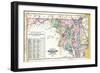 1877, State Map of Maryland - Delaware - D.C., Maryland, United States-null-Framed Premium Giclee Print