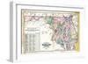 1877, State Map of Maryland - Delaware - D.C., Maryland, United States-null-Framed Premium Giclee Print