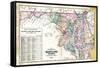 1877, State Map of Maryland - Delaware - D.C., Maryland, United States-null-Framed Stretched Canvas
