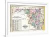 1877, State Map of Maryland - Delaware - D.C., Maryland, United States-null-Framed Premium Giclee Print