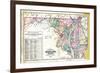 1877, State Map of Maryland - Delaware - D.C., Maryland, United States-null-Framed Premium Giclee Print