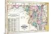 1877, State Map of Maryland - Delaware - D.C., Maryland, United States-null-Mounted Giclee Print