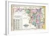 1877, State Map of Maryland - Delaware - D.C., Maryland, United States-null-Framed Giclee Print