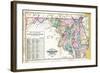 1877, State Map of Maryland - Delaware - D.C., Maryland, United States-null-Framed Giclee Print