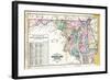 1877, State Map of Maryland - Delaware - D.C., Maryland, United States-null-Framed Giclee Print