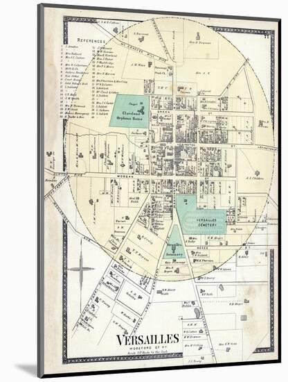 1877, Versailles, Kentucky, United States-null-Mounted Giclee Print