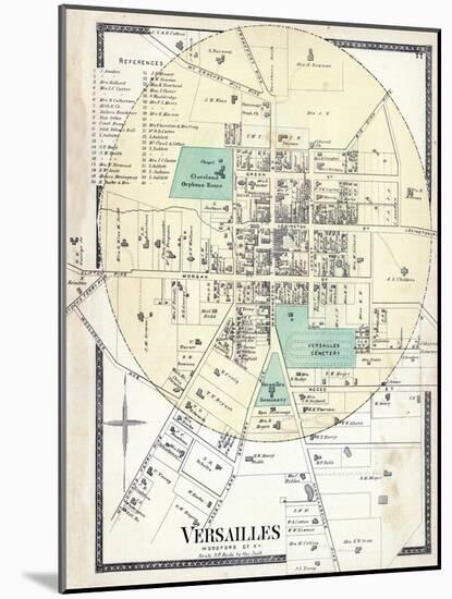 1877, Versailles, Kentucky, United States-null-Mounted Giclee Print