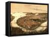 1877 View of Boston, Massachusetts-null-Framed Stretched Canvas