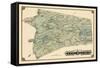 1877, West Milford Township, Charlotteburg, Oakridge, West Milford, New Foundland, New Jersey, USA-null-Framed Stretched Canvas