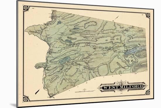 1877, West Milford Township, Charlotteburg, Oakridge, West Milford, New Foundland, New Jersey, USA-null-Mounted Giclee Print