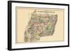 1877, Wicomico - Somerset - Worcester Counties Map, Maryland, United States-null-Framed Giclee Print