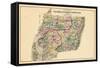 1877, Wicomico - Somerset - Worcester Counties Map, Maryland, United States-null-Framed Stretched Canvas