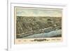 1877, Windsor Locks Bird's Eye View, Connecticut, United States-null-Framed Giclee Print