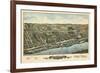 1877, Windsor Locks Bird's Eye View, Connecticut, United States-null-Framed Giclee Print