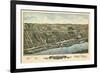 1877, Windsor Locks Bird's Eye View, Connecticut, United States-null-Framed Giclee Print