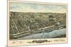 1877, Windsor Locks Bird's Eye View, Connecticut, United States-null-Mounted Giclee Print